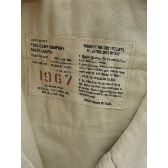 VINTAGE Ralph Lauren Polo Shorts 34 Cargo Military Utility 67th Regt * - Picture 13 of 14